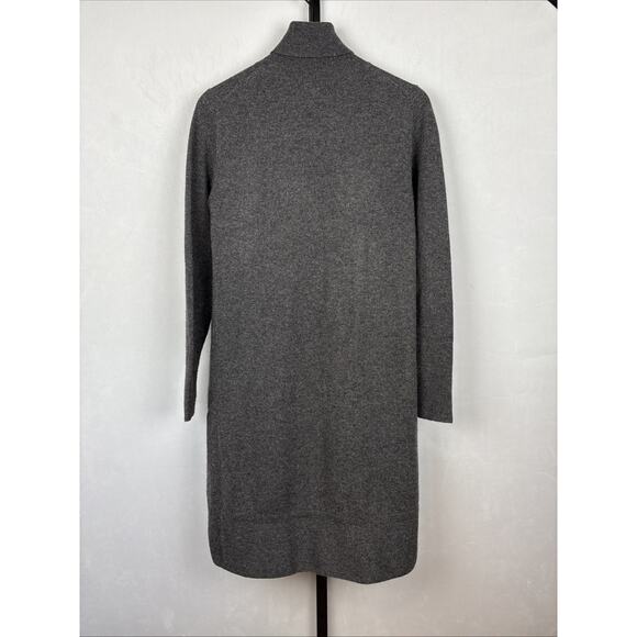 Forte Cashmere Turtleneck Sweater Dress Size Small Gray Minimalist Quiet Luxury - Picture 9 of 14